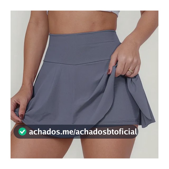 Short Saia Fitness Feminino Academia Beach Tennis Ginástica