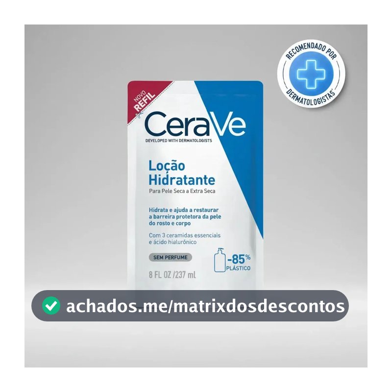 Loção Hidratante Para Pele Seca A Extra Seca Refil 237ml Cerave