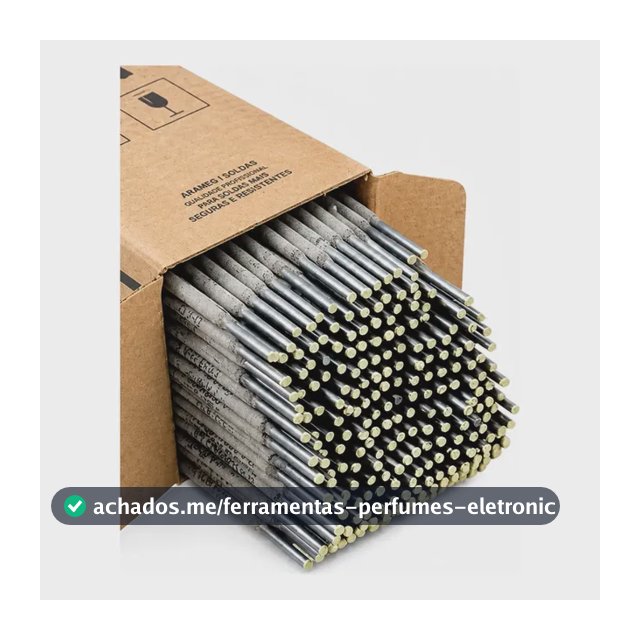 Eletrodo Serralheiro 6013 2,50mm Profissional Solda Elétrica Cinza