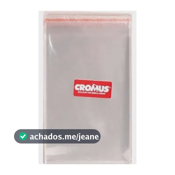 Saco Transparente C/ Aba Adesiva 7x7cm - 100 Un - Rizzo