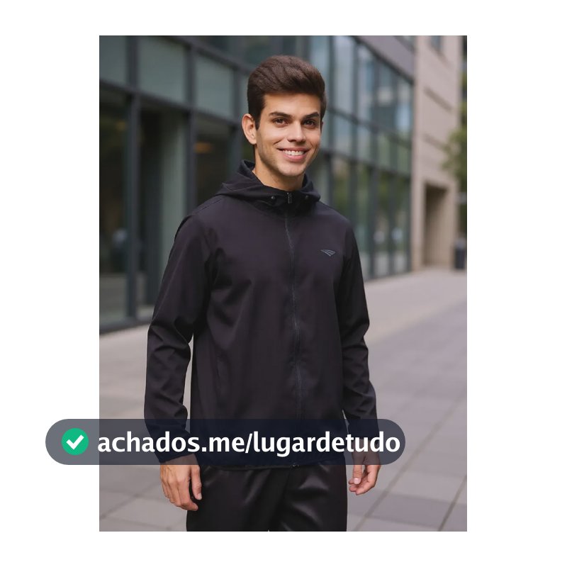 Jaqueta Penalty Treino Essencial Print Preto G Lisa
