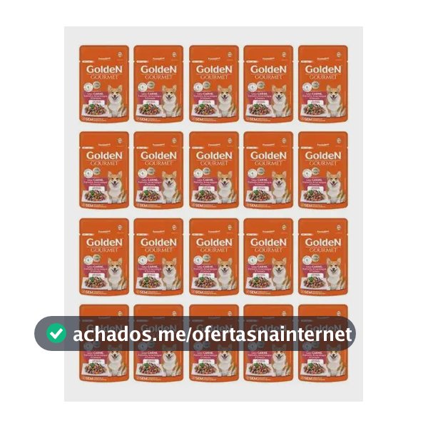 Golden Cães Sache Golden Gourmet Ad Peq Porte Carne 1.7 kg Caixa Com 20un