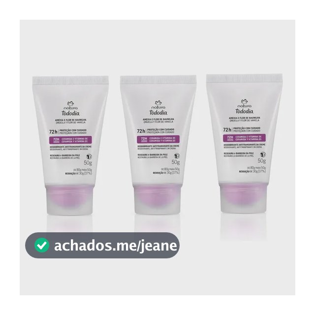 Kit Tododia: 3 Desodorantes Antitranspirantes Ameixa E Baunilha + Sacola P