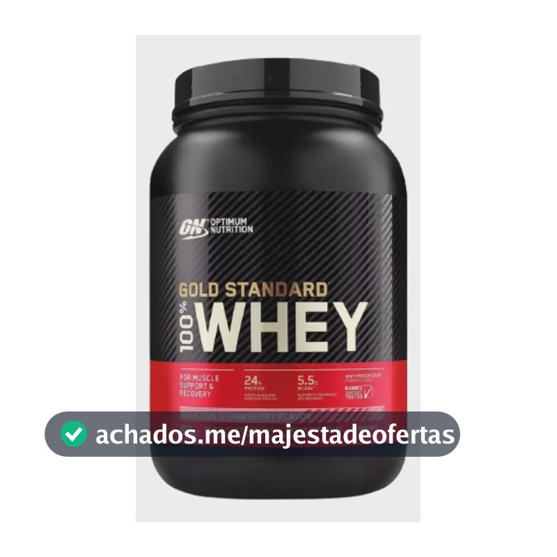 Gold Standard 100% Whey Optimum Nutrition Sabor Delicious Strawberry 907g