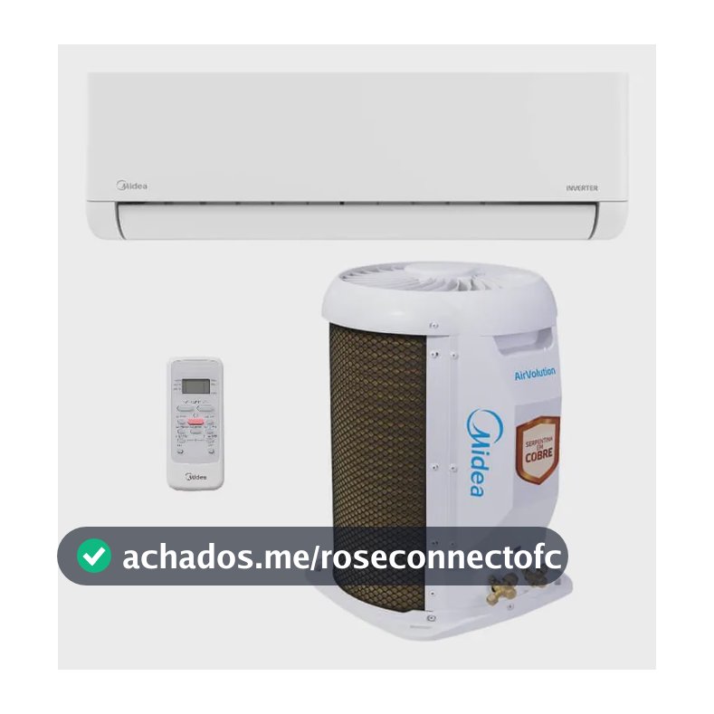 Ar Condicionado Split Hi Wall Inverter R-32 Airvolution Lite Midea 9.000 BTUs Frio Monofásico