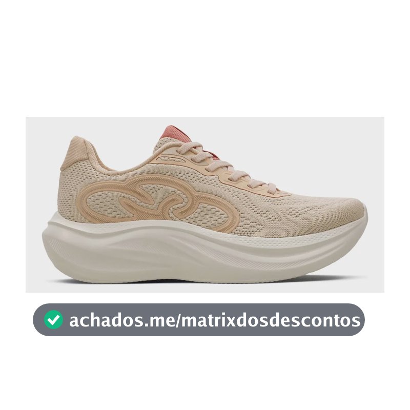 Tênis Feminino Rush Olympikus Algodao/pessego Claro Liso 35 Br