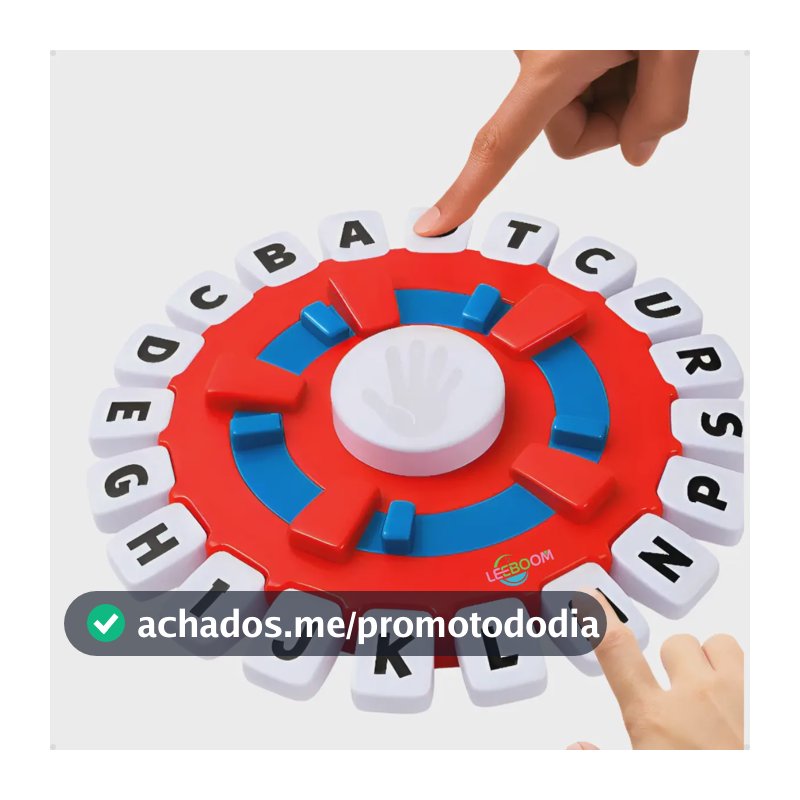 Jogo Stop Eletrônico Trava Letras Leeboom Com Temporizador Educativo 10 Segundos Em Português Cor Vermelho