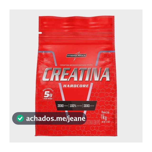 Creatina Hardcore 1kg - Integralmedica Neutro