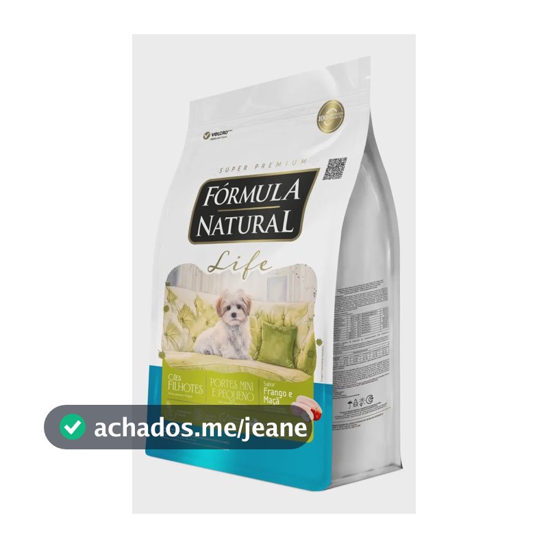 Ração Fórmula Natural Life Super Premium para Cães Filhotes Minis e Pequenos 2,5 kg