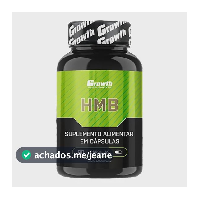 Hmb 90 Cápsulas Growth Supplements Sem Sabor