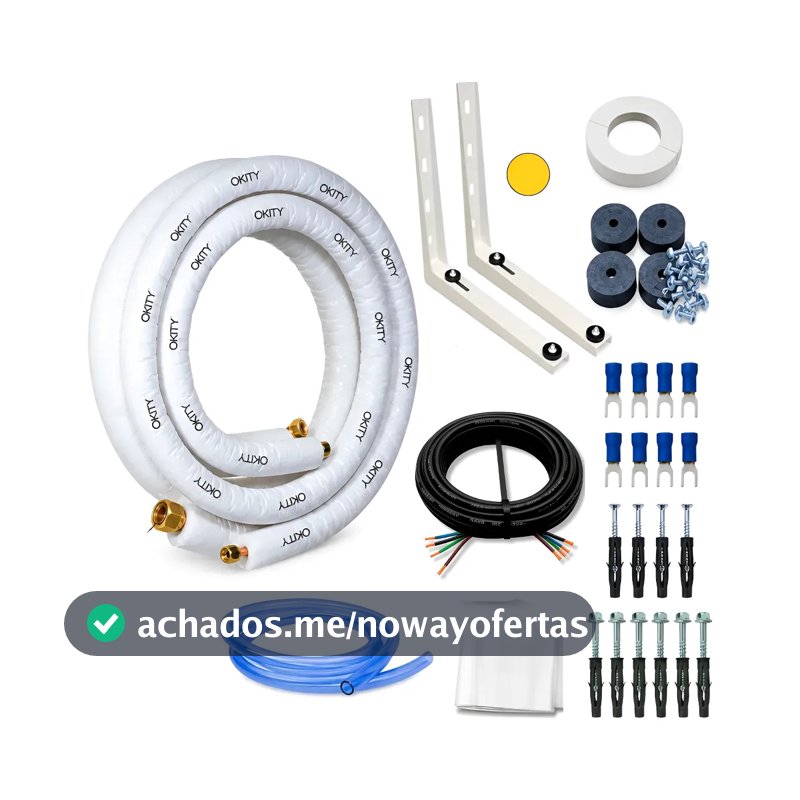 Kit Instalação Ar Condicionado Inverter 9/12000btus 3 Metros