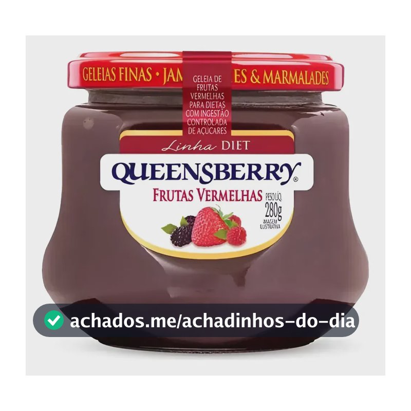 Geleia Frutas Vermelhas Diet Queensberry Vidro 280g