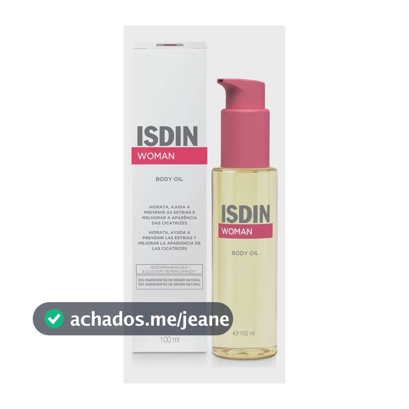 Óleo Corporal Isdin Woman, Hidratante com ISDIN Parfum e 100 mL