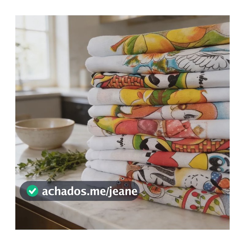 10 Panos De Prato Estampados No Atacado Cor Sortidos