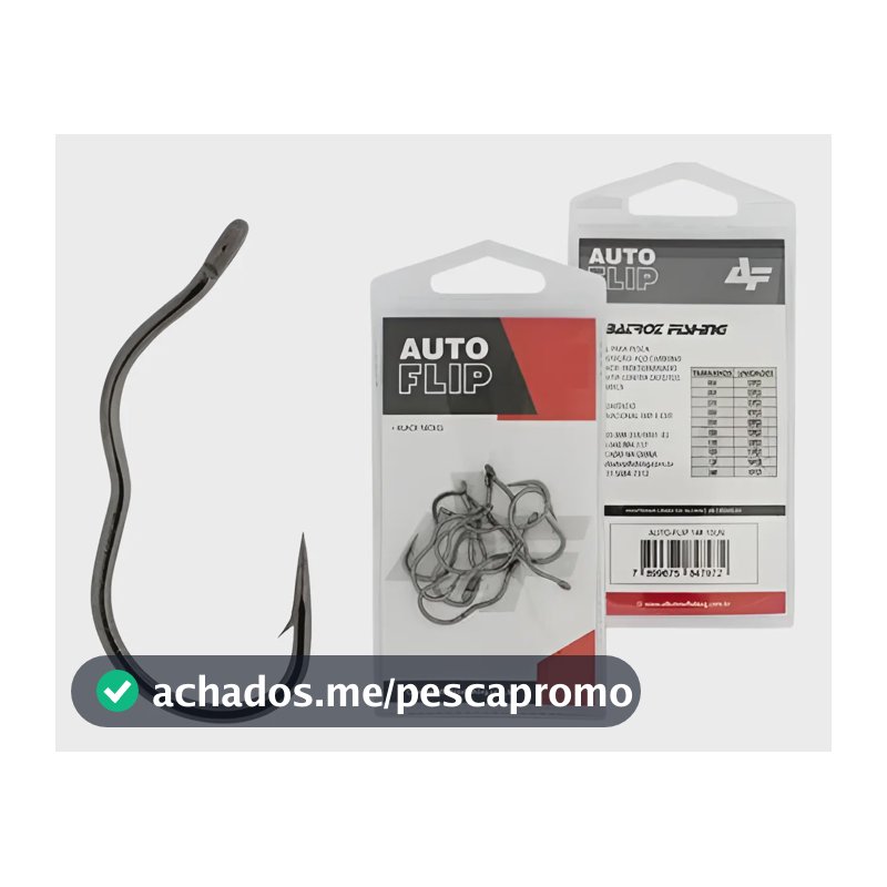 Anzol Automático Albatroz Fishing Auto Flip Aço Carbono Nº 13 Pesca