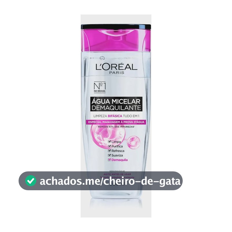 Água Micelar L'Oréal Paris Bifásica Limpeza Facial 200ml