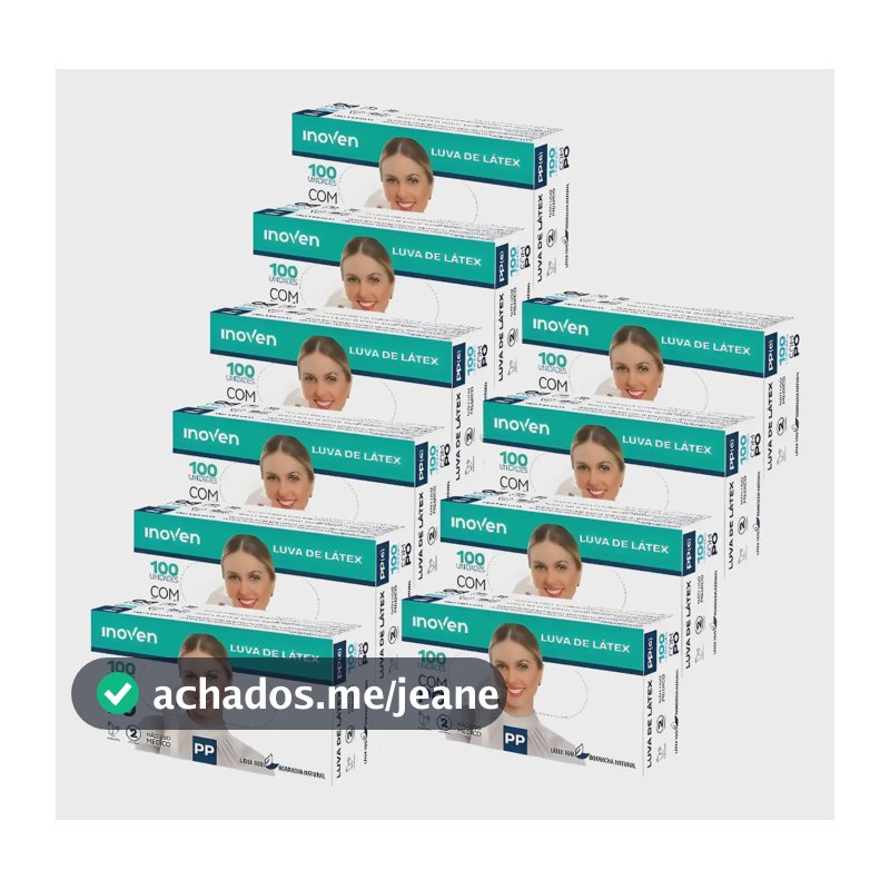 Luva Latex Pp C/pó Kit Com 1000 Kit 10cx Branco Pp