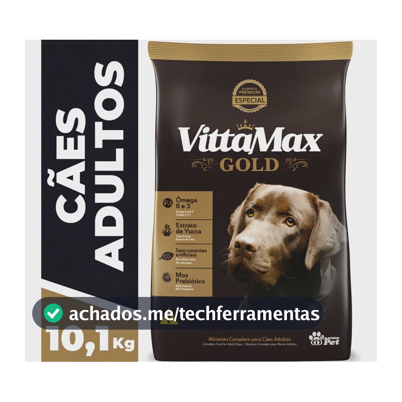 Ração Cachorro Vittamax Gold Alimento Premium Especial 10,1k