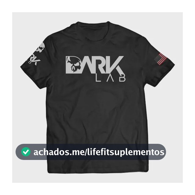 Camiseta Dry-fit  Preta Caveira Unisex Dark Lab