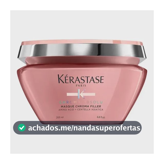 Máscara Capilar Kérastase Chroma Absolu Filler, Para Cabelos Porosos, Sensíveis ou Danificados 200ml