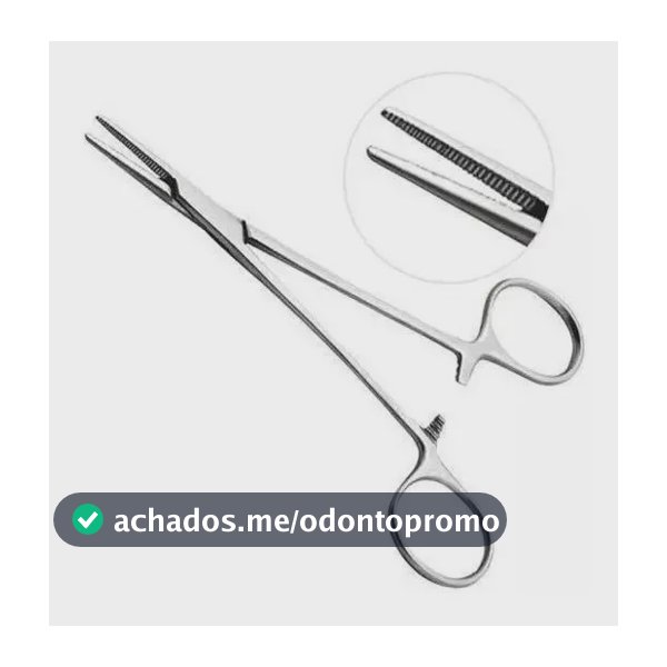 Pinça Halstead Mosquito Reta 12 Cm - Social Instrumentos