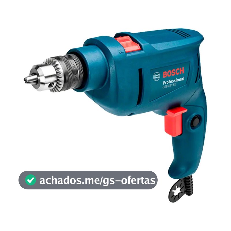 Furadeira de Impacto GSB 450 RE 450W 3/8POL Bosch