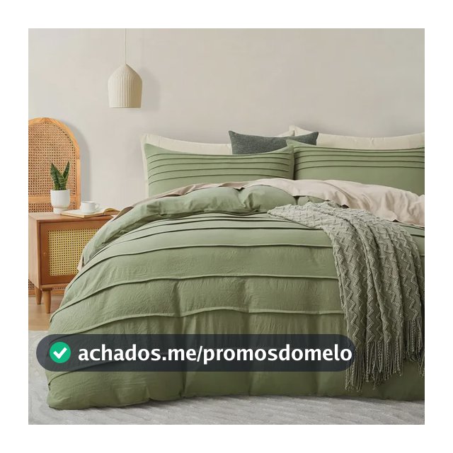 Capa De Edredom Verde Sálvia King Size  Capa De Edredom Kin Verde