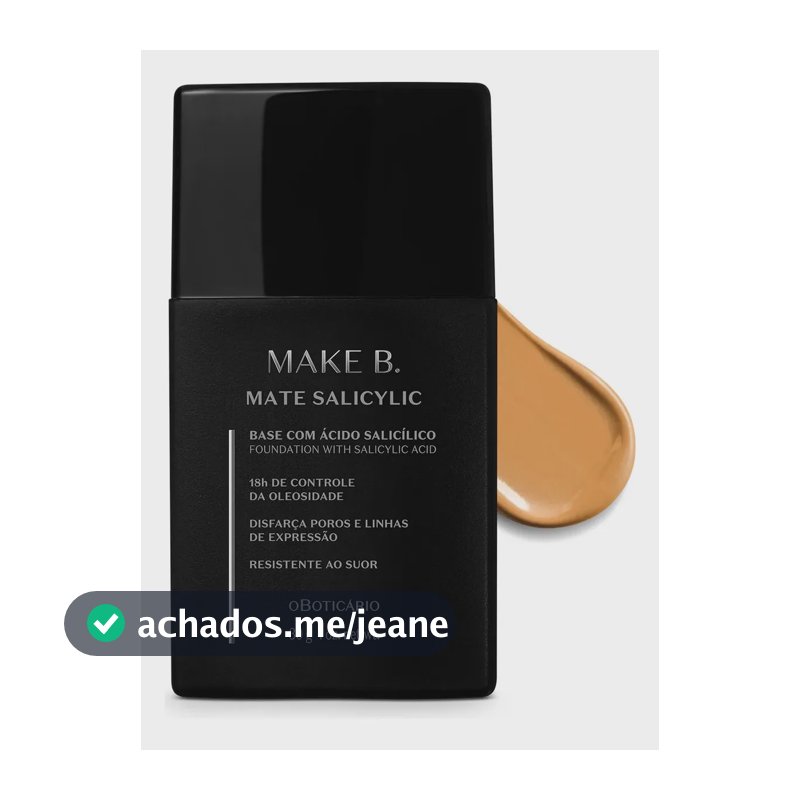 O Boticário Make B. Salicylic Base Líquida Mate 255q 30g