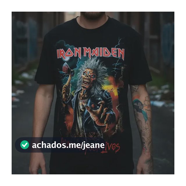 Camiseta Iron Maiden Run For Your Lives World Tour 2025-2026
