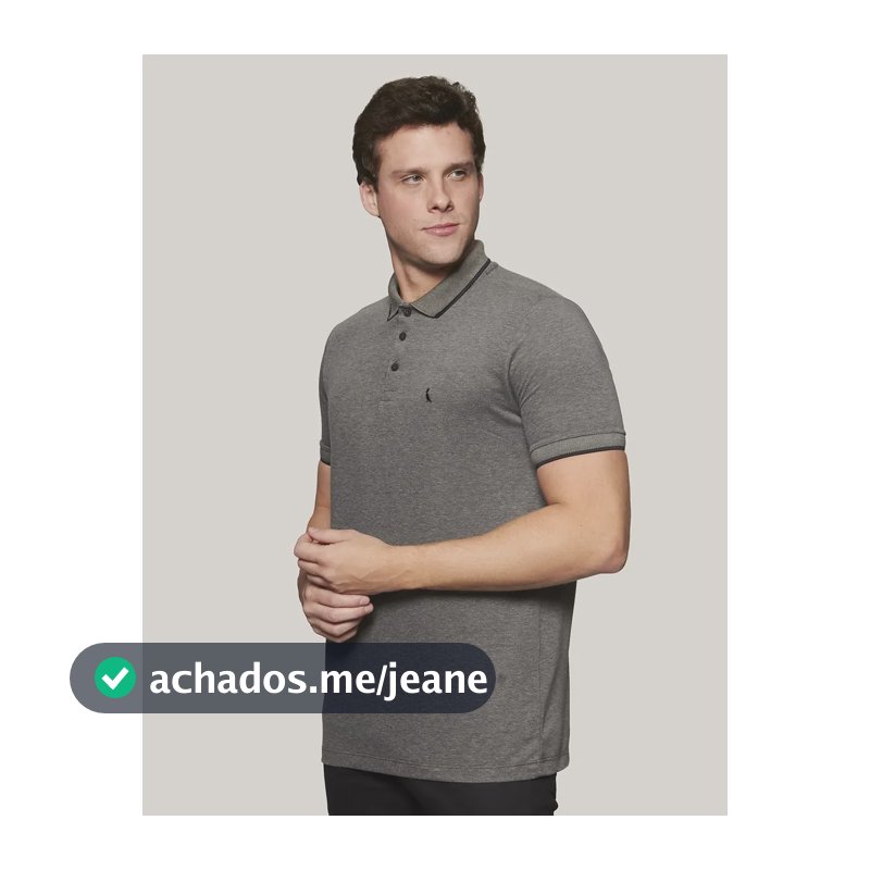 Camisa Polo Piquet Denali Friso Reserva Preto Liso M