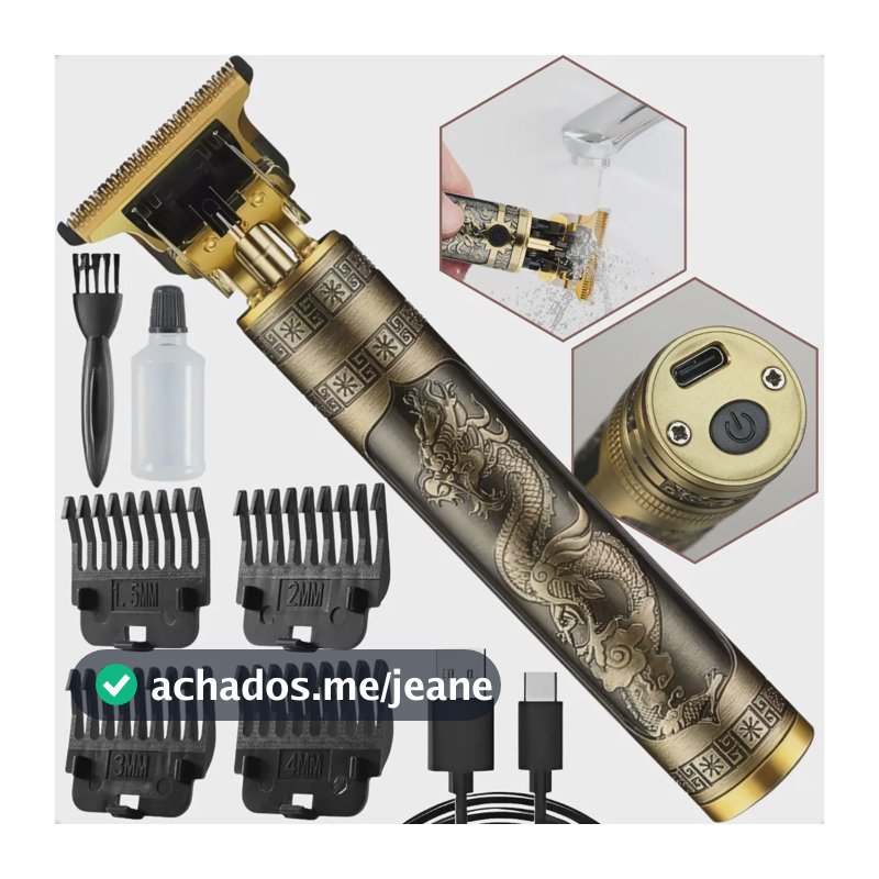 Maquina Maquininha De Cortar Cabelo Barbeador Eletrico Profissional Aparador De Pelos Acabamento Marca Ex Decor