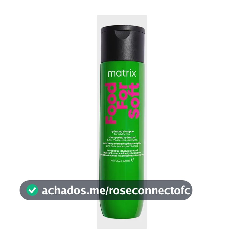 Shampoo Hidratante Cabelos Secos Food For Soft 300 ml Matrix