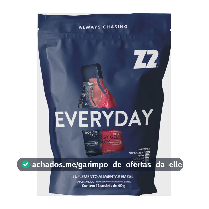 Energy Gel Z2 Everyday Pack 12 Unidades Sortidas Sem Cafeína Everyday
