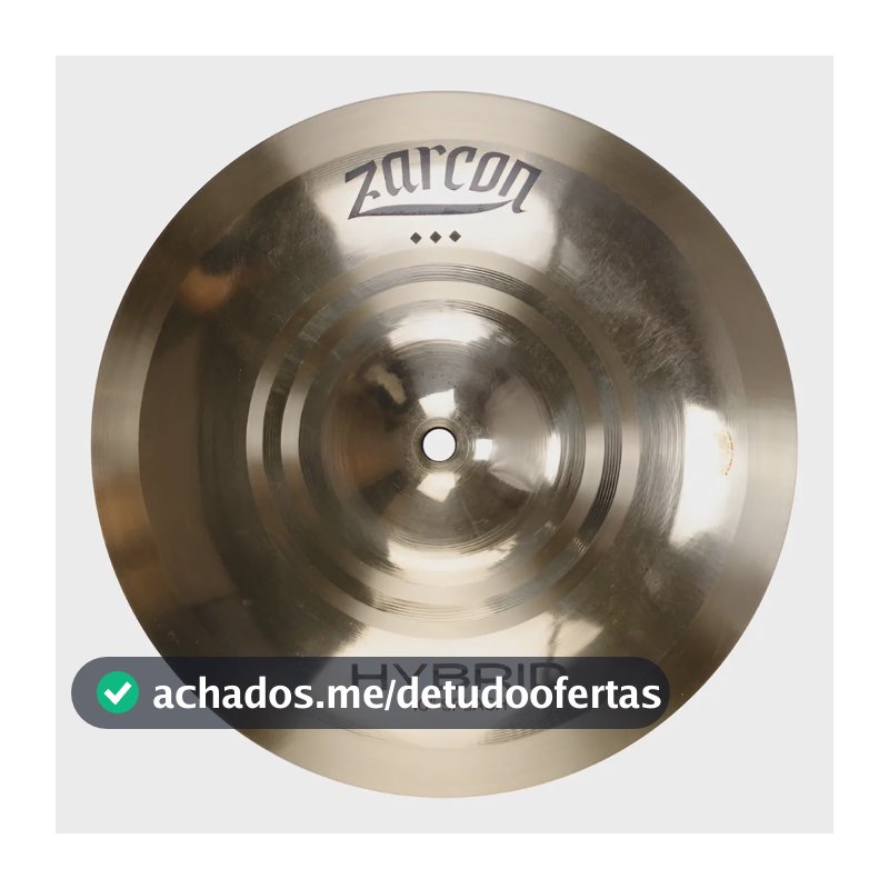 Prato De Bateria Splash 10 Zarcon Hybrid B20 - Impactante Dourado-escuro