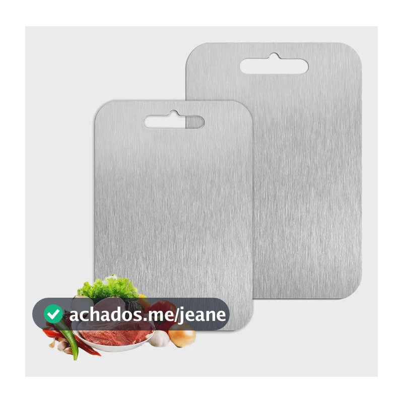 Qualidade Tábuas Corte Titânio 2 Peças Para Cozinha,24/29cm Geométrico Prateado