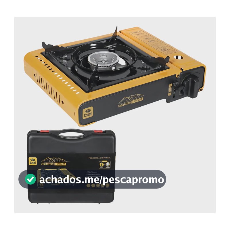Fogareiro Fogão Aço Acendimento Automático Atacama