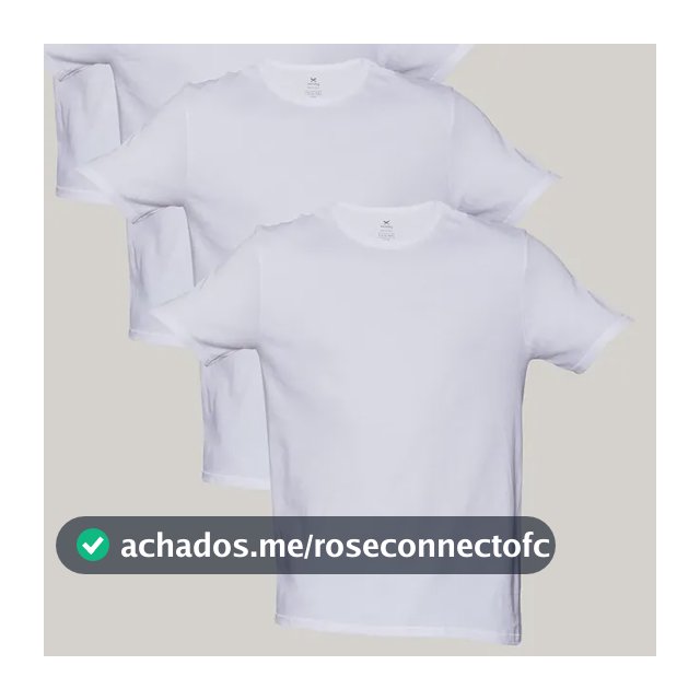 Kit 5 Camisetas Básicas Masculinas Algodão Branca Hering  Branco P Liso