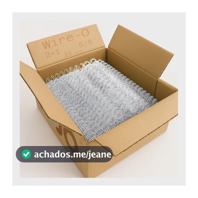 Wire-o Para Encadernação A4 5/8 2x1 120 Folhas 30un - Jojo