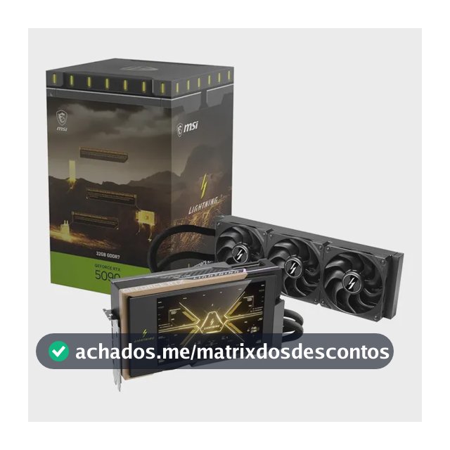 Placa de vídeo Msi Nvidia Geforce Rtx 5090 Lightning Z 32gb Oc Gddr7
