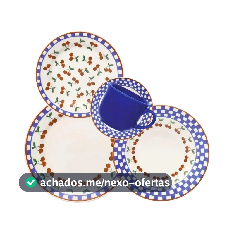 Aparelho De Jantar/cha 20pcs Jardim De Cerejas Biona