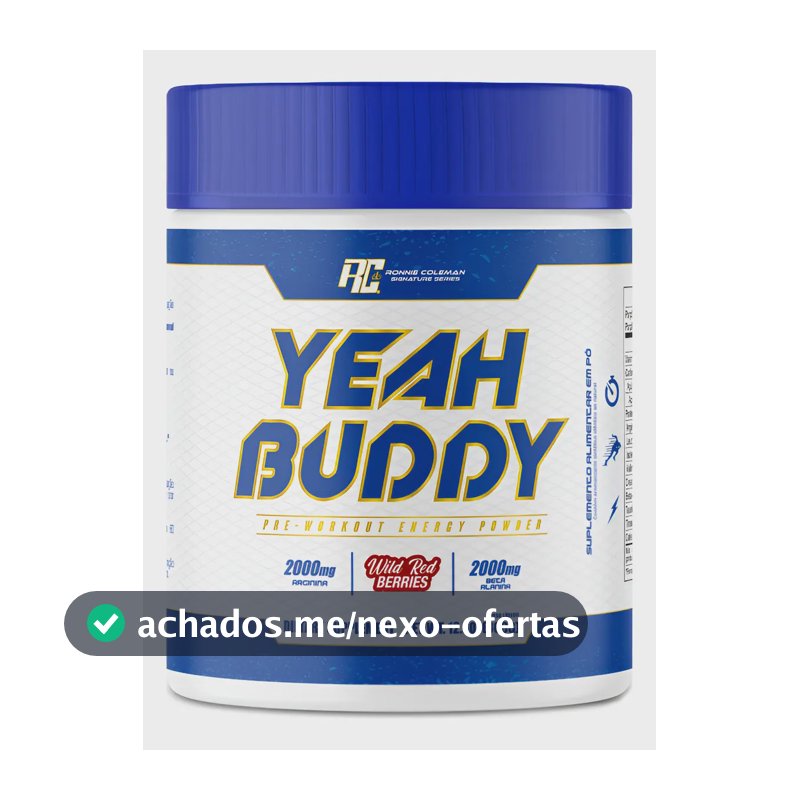 Pré Treino yeah buddy Ronnie Coleman Frutas Vermelhas 360g