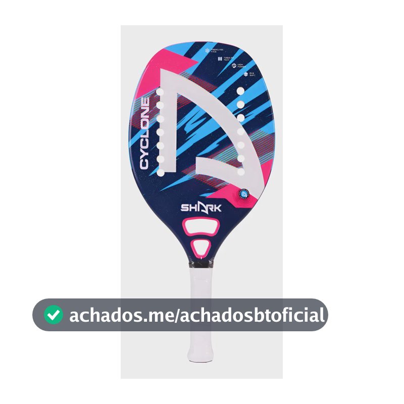 Raquete De Beach Tennis Shark Cyclone Azul Azul