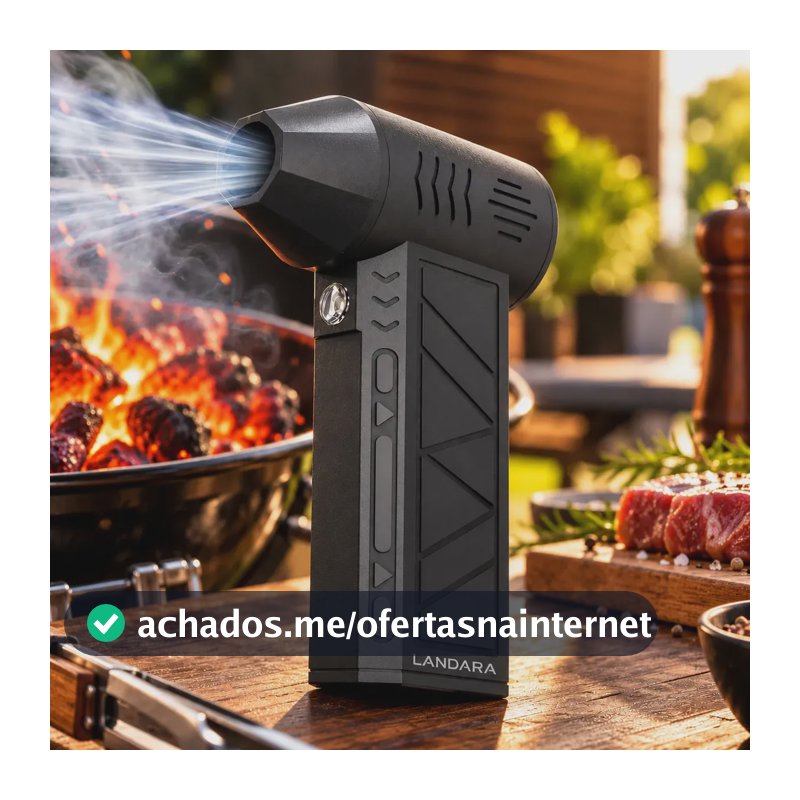 Soprador De Ar Turbo Automotivo Limpeza Profunda Portatil Sem Fio Multifuncional Churrasqueira Janelas Poeiras Landara