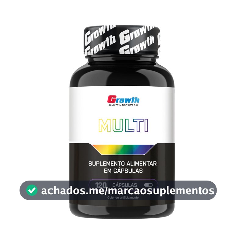 Multivitamínico Growth Supplements em cápsula Sem sabor x 100g de 120 un