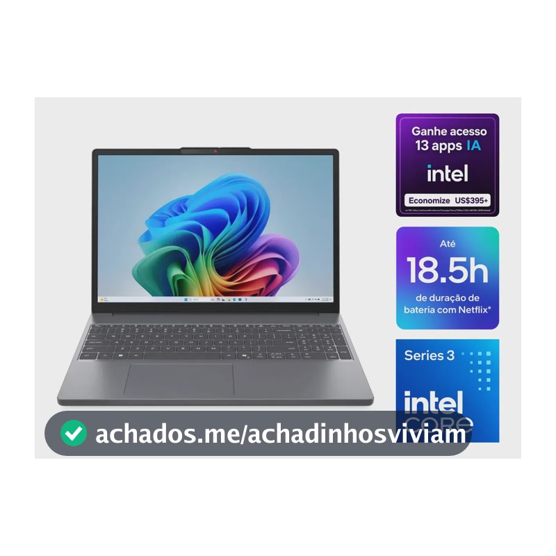 Notebook Lenovo Ideapad Slim 3 15iwc11 Intel Core 5 320 16gb 512gb Ssd Windows 11 Home - 83wa0003bo