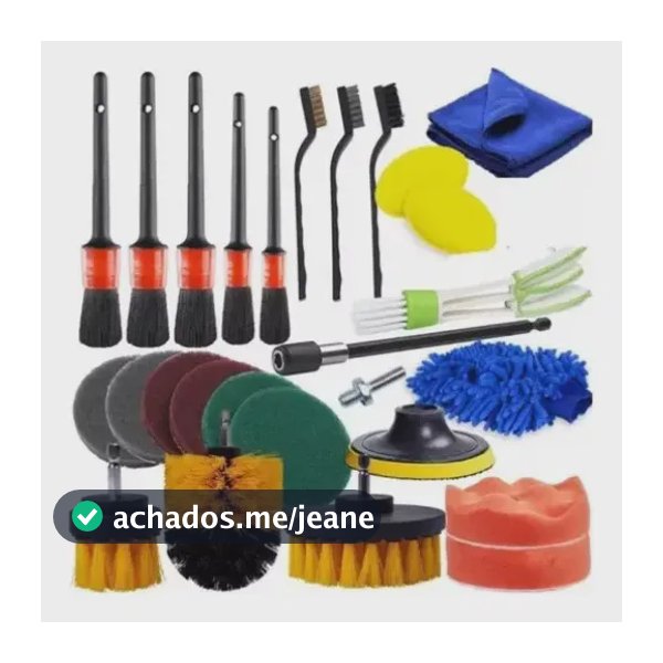 Conjunto De Escovas De Limpeza Para Carro - Conjunto Com 27