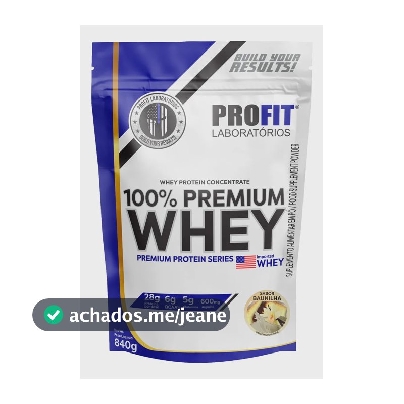 Proteína ProFit Laboratórios Elite Series 100% Premium Whey em pó sabor Baunilha x 840g