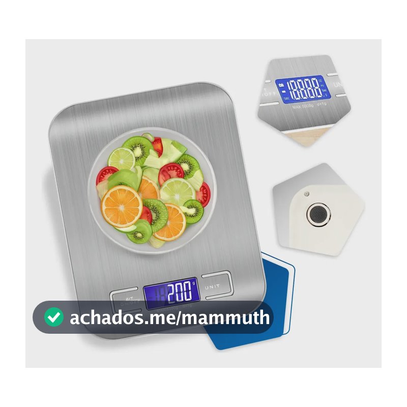 Balança DigitaI Cozinha Fitness Inox 10kg AIimentos Visor Grande AIta Precisão Pesar Dieta Portátil ProfissionaI E Domestico Confeitaria NutricionaI Ingredientes Foods Comida Prateada Pilha Nixzen