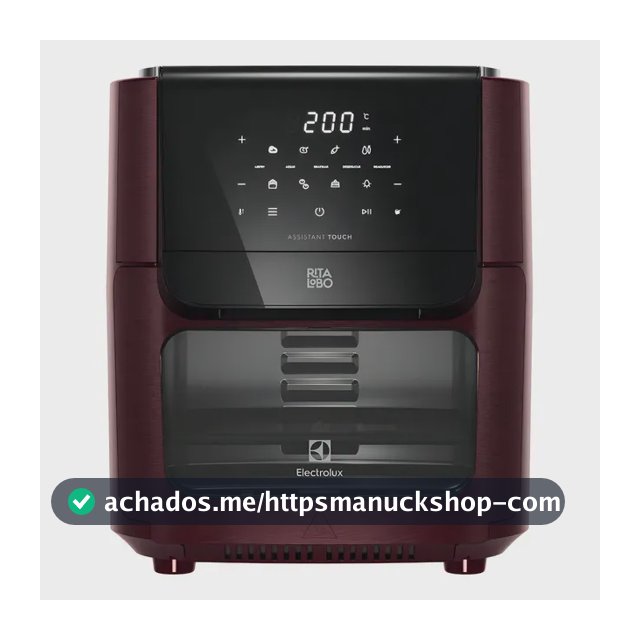 Fritadeira Elétrica Sem Óleo Air Fryer Oven Electrolux por Rita Lobo 12L Digital Vermelha Escura Experience 1700W (EAF86)
