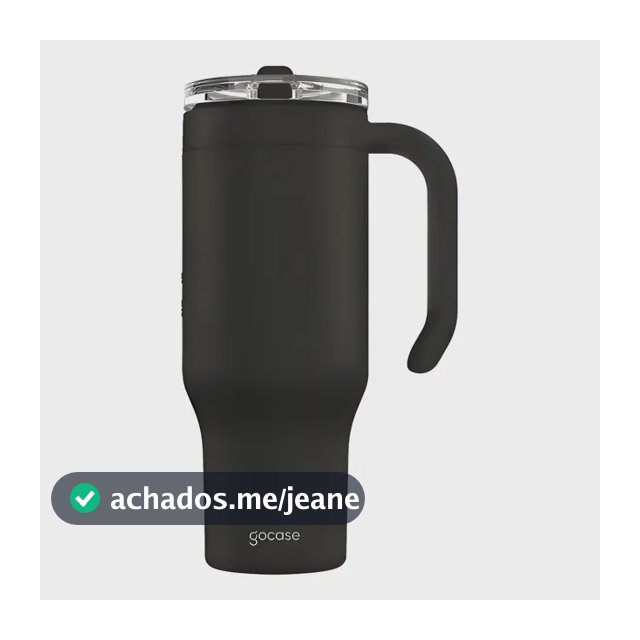 Copo Life Térmico Gocase 880ml  Aço Inox Com Canudo E Tampa